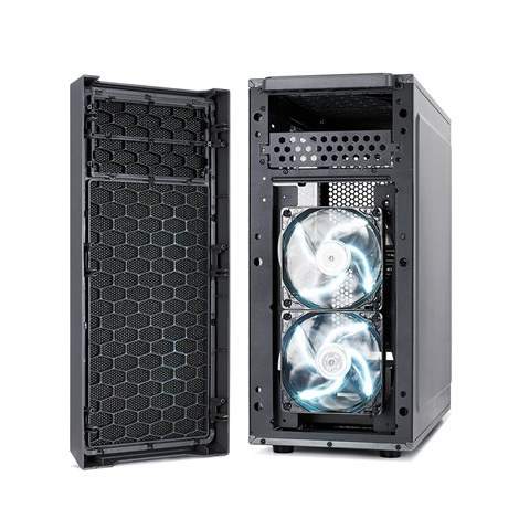Fractal Design | Focus G | FD-CA-FOCUS-GY-W | Side window | Left side panel - Tempered Glass | Gray | ATX | Power supply include - 2